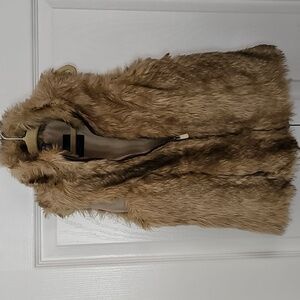 Zara, girl faux vest, size xs, Khaki.